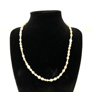 Faux Pearl Necklace with Gold-plated Clasp